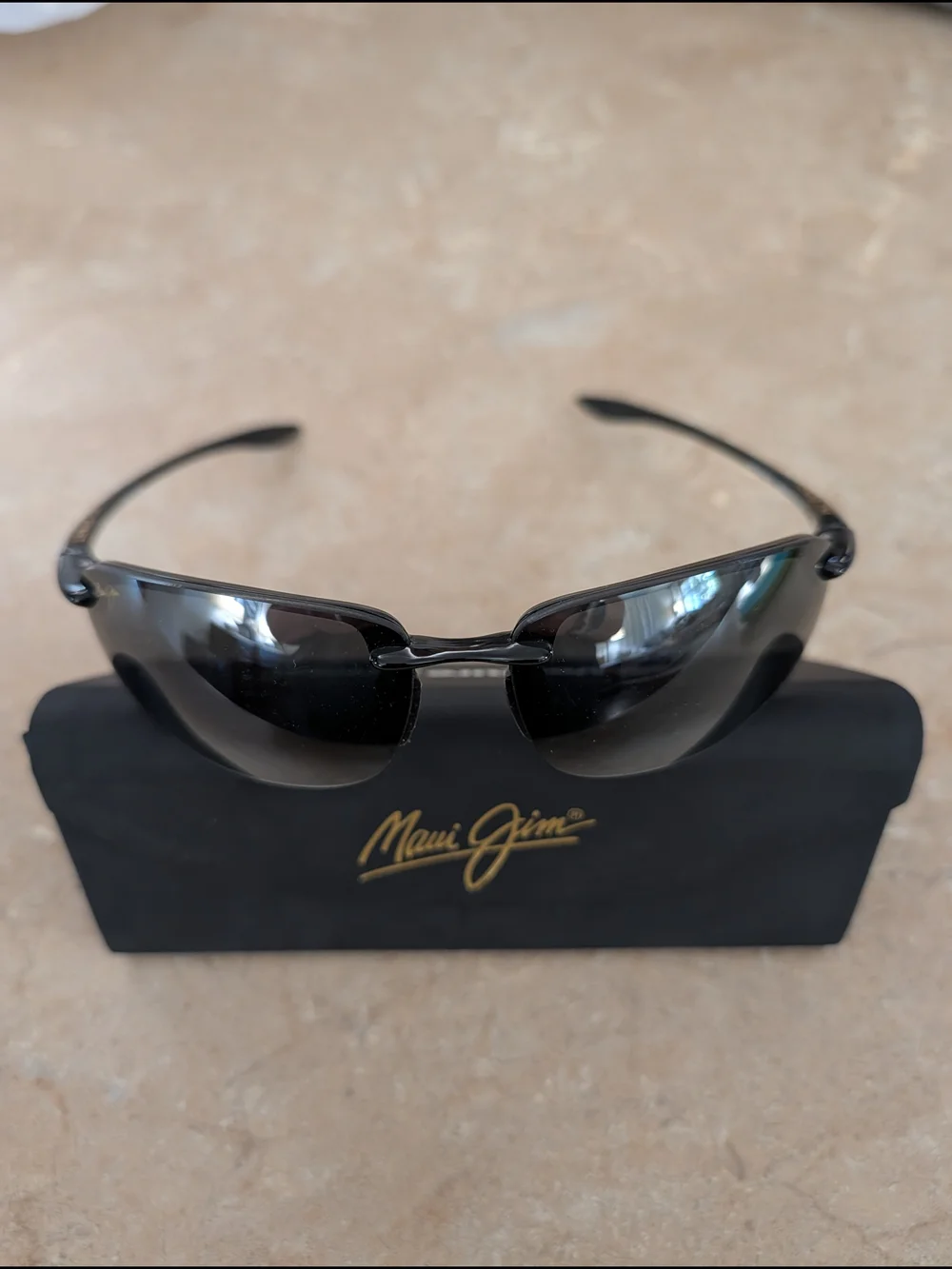Maui Jim MJ Sport Black Polarized Sunglasses